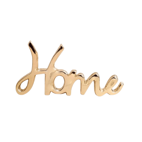 ALUMINIUM HOME SCULPTURE (GOLD)